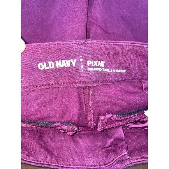 Old Navy Pixie Mid Rise Pants Size 0 Regular - Picture 4 of 5